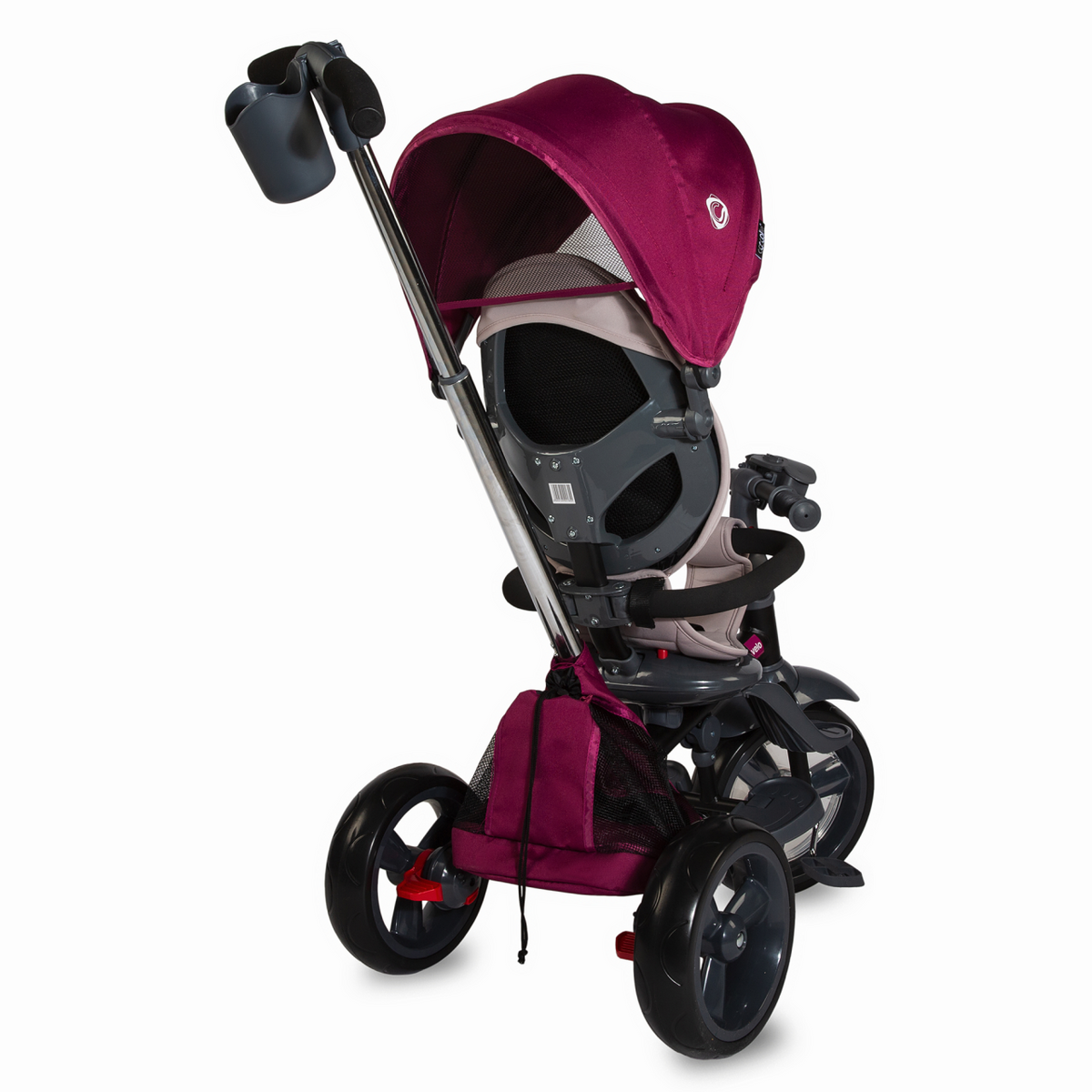 Tricicleta multifunctionala 4in1 cu sezut reversibil Coccolle Velo Violet - gogobaby.ro