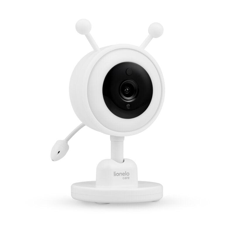 Video monitor, Lionelo, Babyline 3.4, Ecran LCD de 3.5 inch, Raza de actiune pana la 300 m, Conectare 4 camere, Autonomie 8 h, Lampa RGB incorporata, Cantece de leagan, Zoom 4X, Mod nocturn, Alb