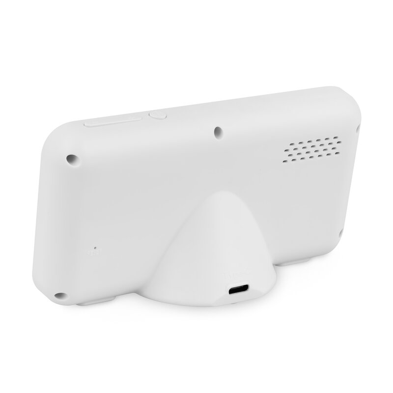 Video monitor, Lionelo, Babyline 3.4, Ecran LCD de 3.5 inch, Raza de actiune pana la 300 m, Conectare 4 camere, Autonomie 8 h, Lampa RGB incorporata, Cantece de leagan, Zoom 4X, Mod nocturn, Alb