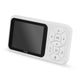 Video monitor, Lionelo, Babyline 3.4, Ecran LCD de 3.5 inch, Raza de actiune pana la 300 m, Conectare 4 camere, Autonomie 8 h, Lampa RGB incorporata, Cantece de leagan, Zoom 4X, Mod nocturn, Alb