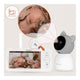 Video monitor, Lionelo, Babyline 9.2. AI, 5 inch, Camera Full HD, Zoom digital 4x, Aplicatie, Tehnologia AI cu detectare a miscarii, Recunoasterea motivului plansului, Melodii, Zgomote albe, Mod nocturn, Alb