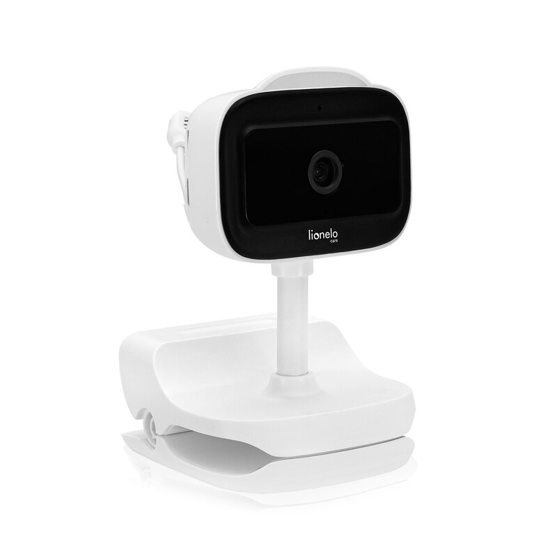 Video monitor, Lionelo, Babyline Go, Cu aplicatia dedicata Lionelo Smart, Mod de noapte 8m, Cu functie de iluminare, Pana la 5h functionare wireless, Comunicare bidirectionala, Rotatie 180 grade, Alb