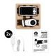 Video monitor, Petite&Mars, Nano 4.0, Ecran HD, Zoom digital 3×, Raza de actiune 300m, Suport pentru pana la 4 camere, Comunicare bidirectionala, 8 melodii, Alb