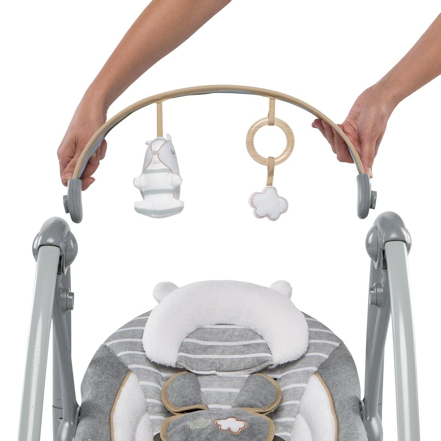 Ingenuity - Leagan portabil Swing 'n Go Portable Swing™ - Bella Teddy™ - gogobaby.ro