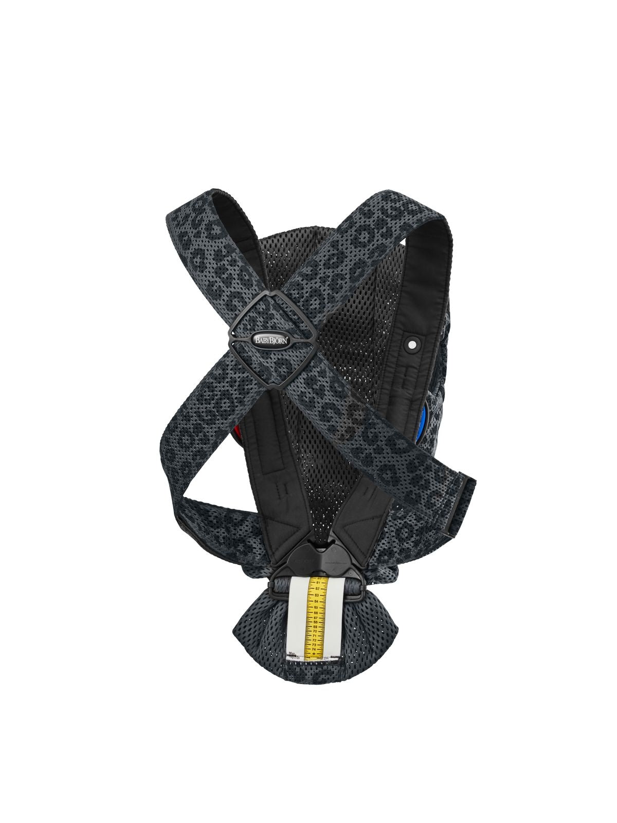 BabyBjorn - Marsupiu anatomic Mini, cu multiple pozitii de purtare, Anthracite/Leopard, 3D Mesh, Editie Limitata - gogobaby.ro
