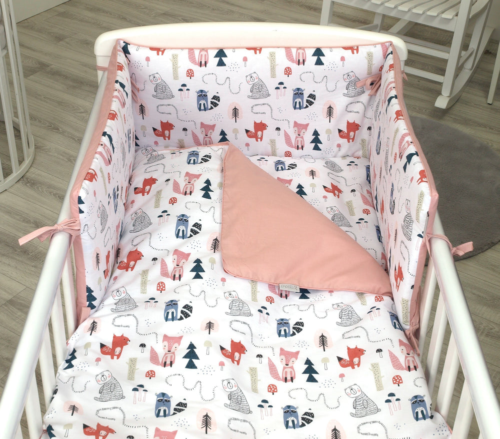Jolie - Aparatoare patut Fox Rose, 180*35CM