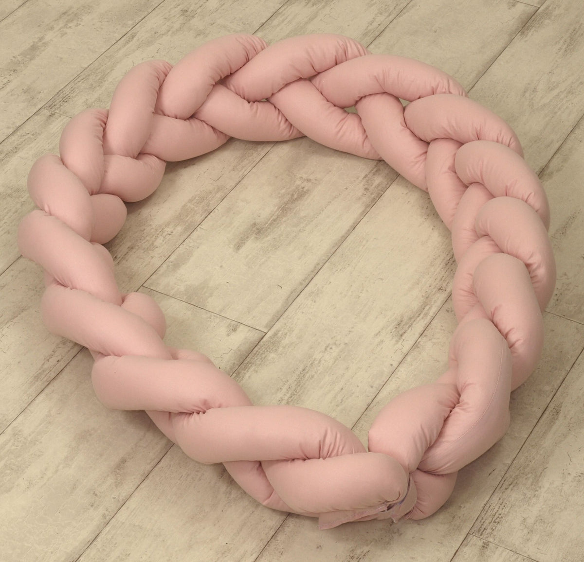 Jolie Protectie impletita pentru patut si Baby nest Pure Rose, 210*21 cm - gogobaby.ro