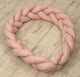 Jolie Protectie impletita pentru patut si Baby nest Pure Rose, 210*21 cm