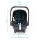 ZOPA - Scoica auto i-size X1 Plus Rocky Grey, nastere - 80 cm