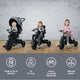 ZOPA - Tricicleta 6 moduri de utilizare Citi Trike Foggy Grey