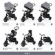 ZOPA - Tricicleta 6 moduri de utilizare Citi Trike Foggy Grey