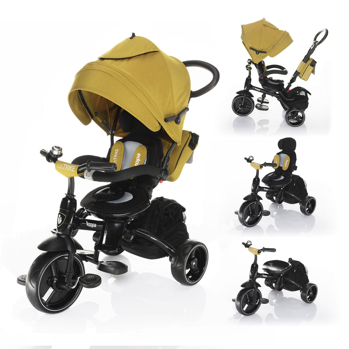 ZOPA - Tricicleta 6 moduri de utilizare Citi Trike Curry Yellow - gogobaby.ro