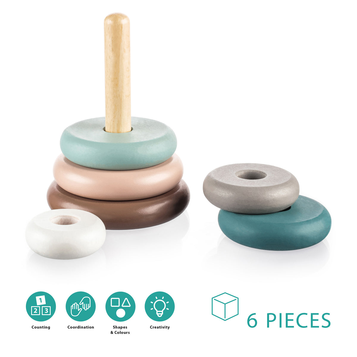 ZOPA - Jucarie Turnul Inelelor Blue - gogobaby.ro