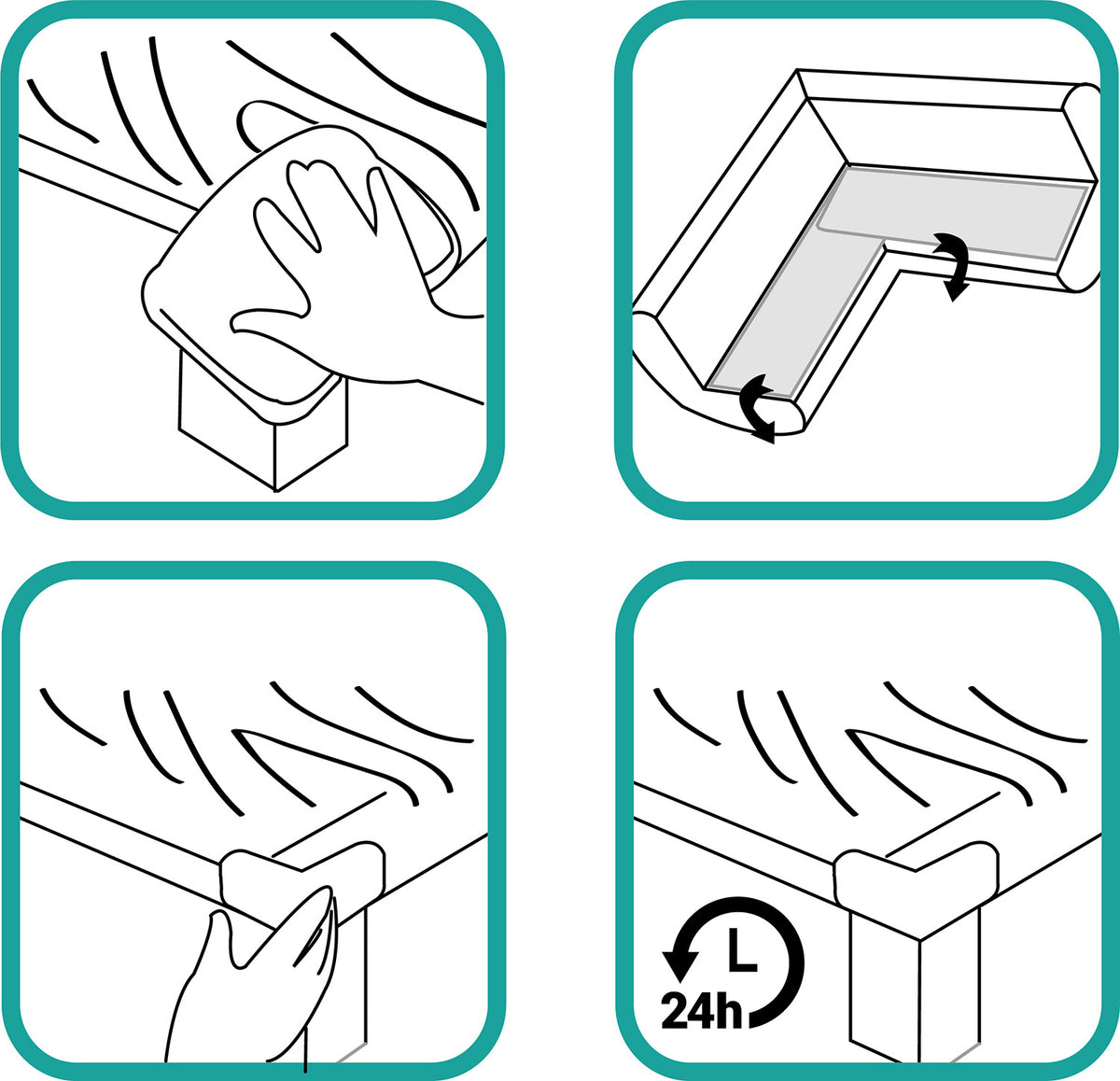ZOPA - Set 4 protectii pentru colturi, din spuma - gogobaby.ro