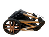 Carucior 3 in 1, L-Sun Olivia, Cadru din aluminiu, Cu landou transformabil si salteluta moale, Scoica auto, Reversibil, Plasa de tantari, Husa de picioare, Pana la 16 kg,  Crem